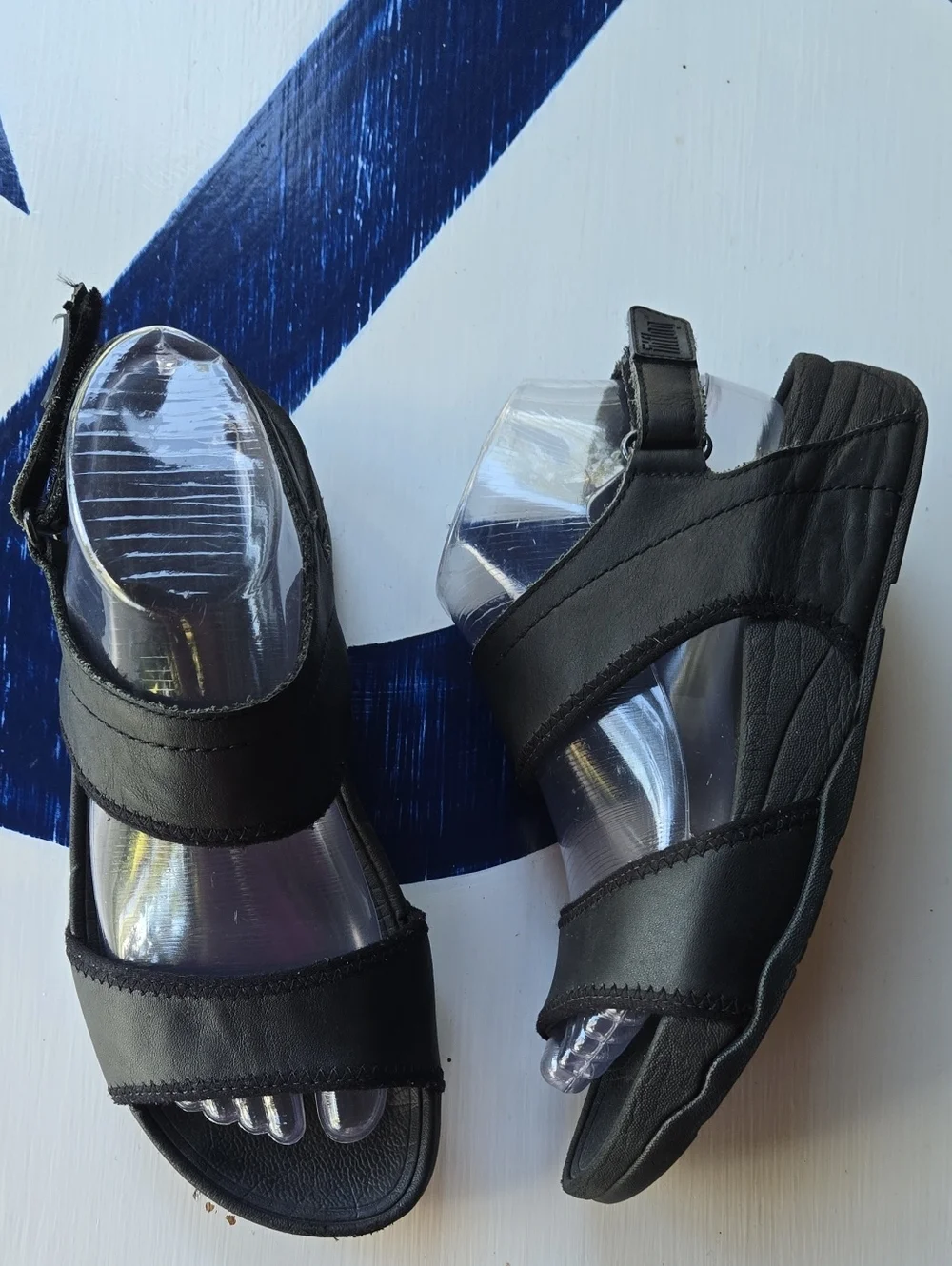 Fitflop Black Vegan Sandal Size US 7